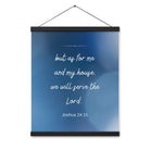 Joshua 24:15 Bible Verse, choose today Enhanced Matte Paper Poster With Hanger