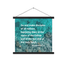 Matt 28:19 - Bible Verse, Make Disciples Enhanced Matte Paper Poster With Hanger