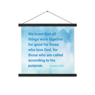 Rom 8:28 - Bible Verse, together for good Enhanced Matte Paper Poster With Hanger