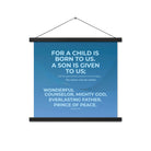 Isaiah 9:6 - Bible Verse, Everlasting Father Enhanced Matte Paper Poster With Hanger