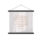 Revelation 21:4 Bible Verse, He will wipe Enhanced Matte Paper Poster With Hanger