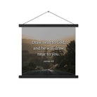 James 4:8 Bible Verse, Cleanse your Enhanced Matte Paper Poster With Hanger