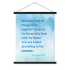 Rom 8:28 - Bible Verse, together for good Enhanced Matte Paper Poster With Hanger