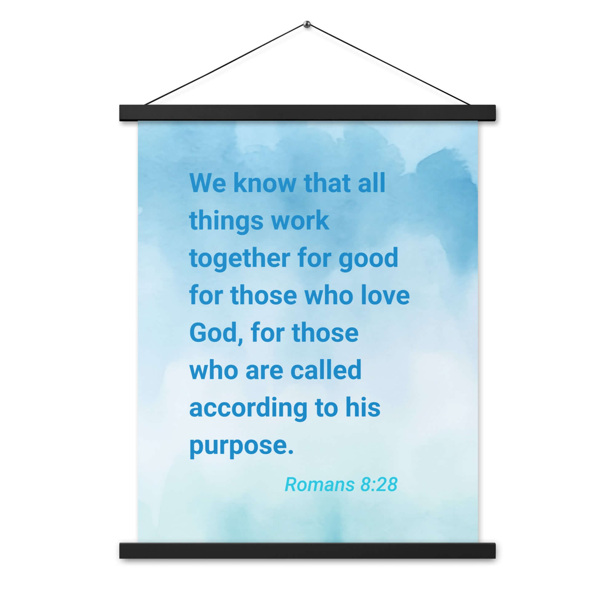 Rom 8:28 - Bible Verse, together for good Enhanced Matte Paper Poster With Hanger