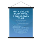 Isaiah 9:6 - Bible Verse, Everlasting Father Enhanced Matte Paper Poster With Hanger