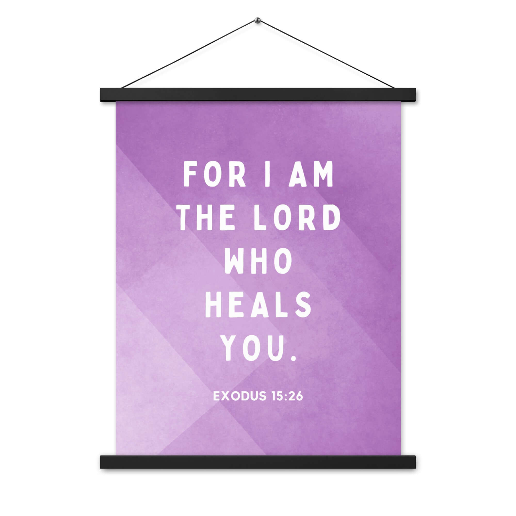 Exodus 15:26 Bible Verse, in his eyes Enhanced Matte Paper Poster With Hanger