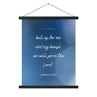 Joshua 24:15 Bible Verse, choose today Enhanced Matte Paper Poster With Hanger