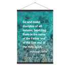 Matt 28:19 - Bible Verse, Make Disciples Enhanced Matte Paper Poster With Hanger