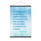 Rom 8:28 - Bible Verse, together for good Enhanced Matte Paper Poster With Hanger