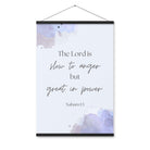 Nahum 1:3 Bible Verse, great in power Enhanced Matte Paper Poster With Hanger