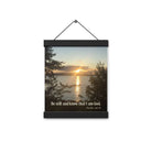 Psalm 46:10 Bible Verse, Sunset Glory Hanger Poster