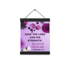 1 Chron 16:11 - Bible Verse, Seek the LORD Hanger Poster