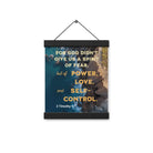 2 Tim 1:7 - Bible Verse, Power, Love, Self-Control Hanger Poster