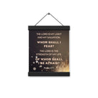 Psalm 27:1 - Bible Verse, The LORD is My Light Hanger Poster