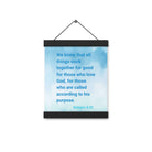 Rom 8:28 - Bible Verse, together for good Enhanced Matte Paper Poster With Hanger