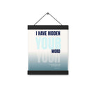 Psalm 119:11 - Bible Verse, hidden your word Enhanced Matte Paper Poster With Hanger