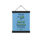 1 John 4:14 - Bible Verse, sent the Son Enhanced Matte Paper Poster With Hanger