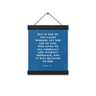 James 1:5 Bible Verse, gives to all Enhanced Matte Paper Poster With Hanger