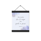 Nahum 1:3 Bible Verse, great in power Enhanced Matte Paper Poster With Hanger