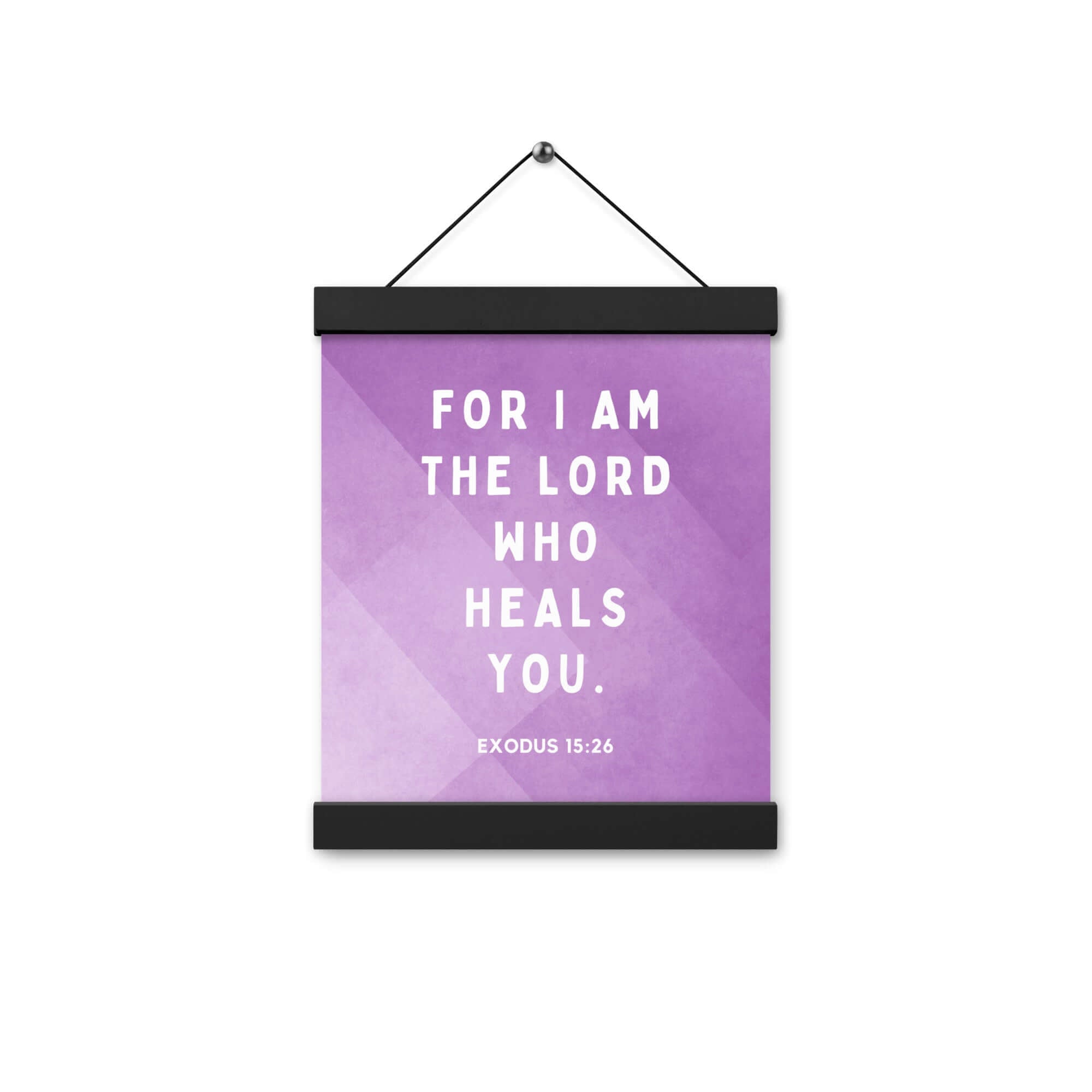 Exodus 15:26 Bible Verse, in his eyes Enhanced Matte Paper Poster With Hanger