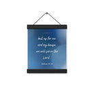 Joshua 24:15 Bible Verse, choose today Enhanced Matte Paper Poster With Hanger