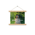 Rev 3:20 Bible Verse, Garden Doorway Hanger Poster