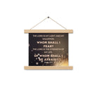 Psalm 27:1 - Bible Verse, The LORD is My Light Hanger Poster