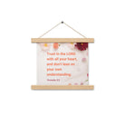 Prov 3:5 - Bible Verse, Trust in the LORD Enhanced Matte Paper Poster With Hanger