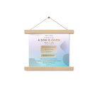 Isaiah 9:6 - Bible Verse, Wonderful Counselor Enhanced Matte Paper Poster With Hanger