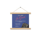 Nahum 1:7 - Bible Verse, The LORD is good Enhanced Matte Paper Poster With Hanger