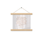 Revelation 21:4 Bible Verse, He will wipe Enhanced Matte Paper Poster With Hanger