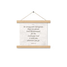 Joshua 1:9 Bible Verse, Be strong Enhanced Matte Paper Poster With Hanger