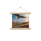 Isaiah 40:31 Bible Verse Who Wait Enhanced Matte Paper Poster With Hanger Oak 10″×10″