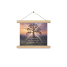 John 14:6 Bible Verse Jesus said Enhanced Matte Paper Poster With Hanger Oak 10″×10″