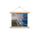 John 14:26 Bible Verse will teach Enhanced Matte Paper Poster With Hanger Oak 10″×10″