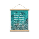 Matt 28:19 - Bible Verse, Make Disciples Enhanced Matte Paper Poster With Hanger