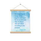 Rom 8:28 - Bible Verse, together for good Enhanced Matte Paper Poster With Hanger