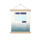 Psalm 119:11 - Bible Verse, hidden your word Enhanced Matte Paper Poster With Hanger