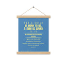 Isaiah 9:6 - Bible Verse, Mighty God Enhanced Matte Paper Poster With Hanger