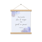 Nahum 1:3 Bible Verse, great in power Enhanced Matte Paper Poster With Hanger