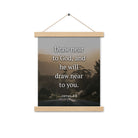 James 4:8 Bible Verse, Cleanse your Enhanced Matte Paper Poster With Hanger
