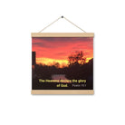 Psalm 19:1 Bible Verse, Sunset Glory Hanger Poster