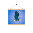 Matt 6:26, Graceful Heron, He'll Care for You Hanger Poster