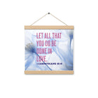 1 Cor 16:14 - Bible Verse, Do it in Love Hanger Poster