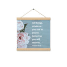 Matt 21:22 - Bible Verse, ask in prayer Enhanced Matte Paper Poster With Hanger