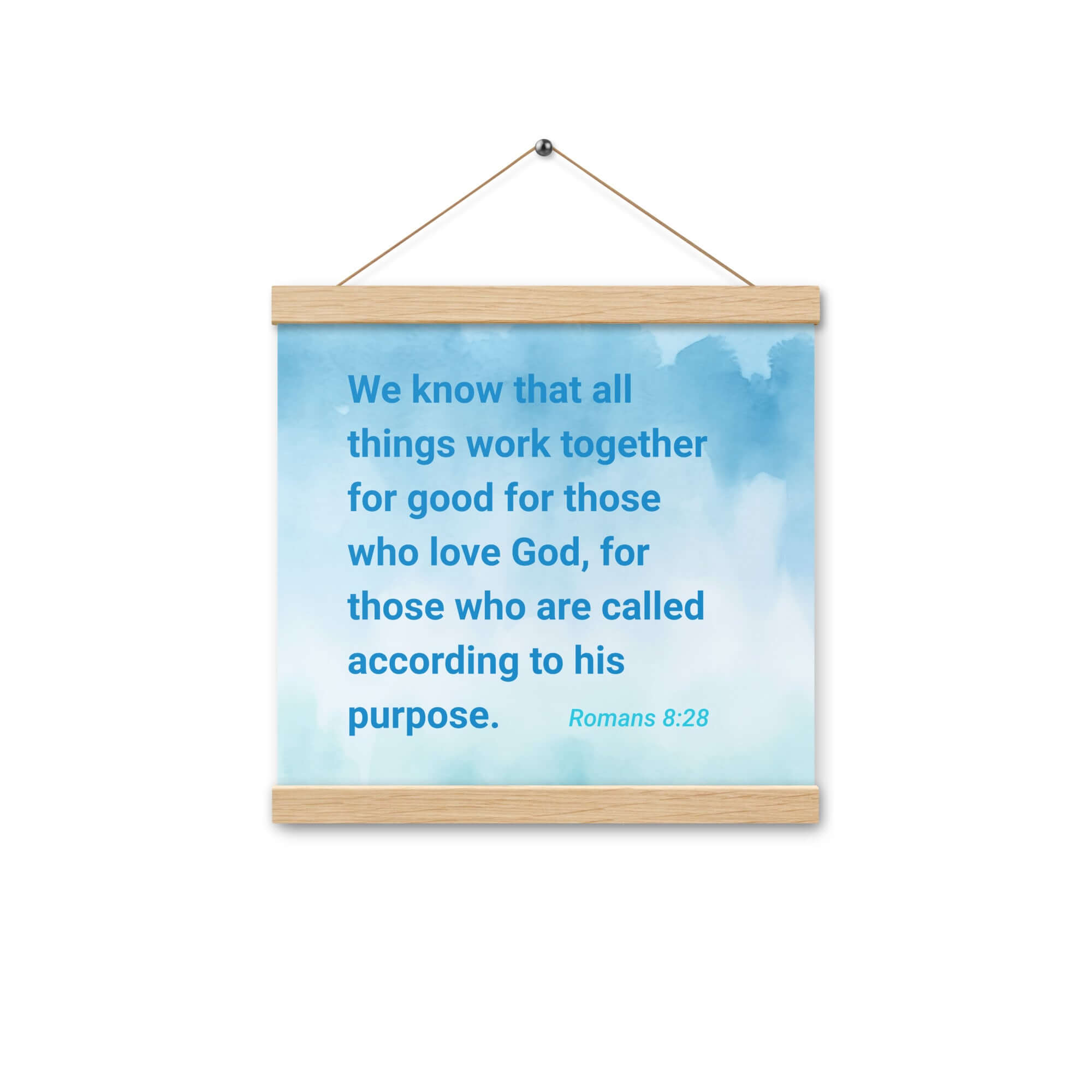 Rom 8:28 - Bible Verse, together for good Enhanced Matte Paper Poster With Hanger