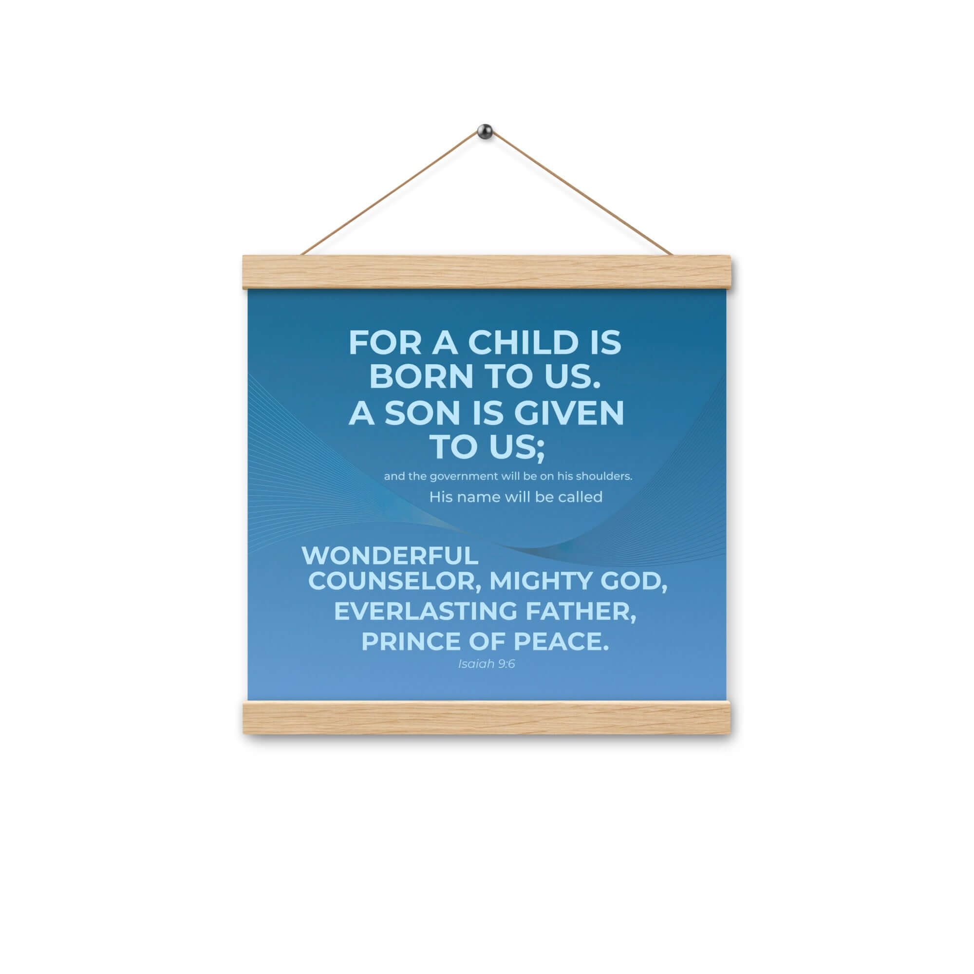 Isaiah 9:6 - Bible Verse, Everlasting Father Enhanced Matte Paper Poster With Hanger