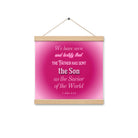 1 John 4:14 - Bible Verse, that the Father Enhanced Matte Paper Poster With Hanger