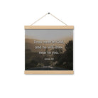 James 4:8 Bible Verse, Cleanse your Enhanced Matte Paper Poster With Hanger