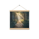 John 14:6 Bible Verse I Am Enhanced Matte Paper Poster With Hanger Oak 12″×12″